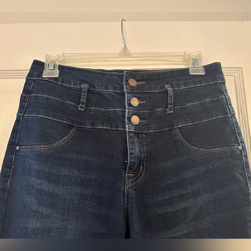 Refuge High Rise Dark Blue Skinny Jeans